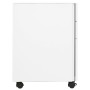 Mobiler Aktenschrank aus weißem Stahl 30x45x59 cm von vidaXL, Aktenschränke - Ref: Foro24-335982, Preis: 129,55 €, Rabatt: %