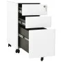 Mobile filing cabinet in white steel, 30x45x59 cm. by vidaXL, Filing cabinets - Ref: Foro24-335982, Price: 127,91 €, Discount: %