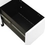 Mobiler Aktenschrank aus weißem Stahl 30x45x59 cm von vidaXL, Aktenschränke - Ref: Foro24-335982, Preis: 129,55 €, Rabatt: %