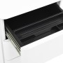Mobiler Aktenschrank aus weißem Stahl 30x45x59 cm von vidaXL, Aktenschränke - Ref: Foro24-335982, Preis: 129,55 €, Rabatt: %