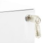 Mobiler Aktenschrank aus weißem Stahl 30x45x59 cm von vidaXL, Aktenschränke - Ref: Foro24-335982, Preis: 129,55 €, Rabatt: %