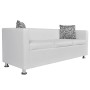 Set aus 2- und 3-Sitzer-Sofas und weißem Kunstledersessel von vidaXL, Sofas - Ref: Foro24-272180, Preis: 498,33 €, Rabatt: %