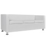 Set aus 2- und 3-Sitzer-Sofas und weißem Kunstledersessel von vidaXL, Sofas - Ref: Foro24-272180, Preis: 498,33 €, Rabatt: %