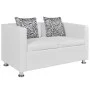 Set of 2 and 3-seater sofas and a white artificial leather armchair by vidaXL, Sofas - Ref: Foro24-272180, Price: 503,08 €, D...