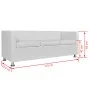 Conjunto de sofás de 2 y 3 plazas y sillón de cuero artificial blanco de vidaXL, Sofás - Ref: Foro24-272180, Precio: 503,08 €...