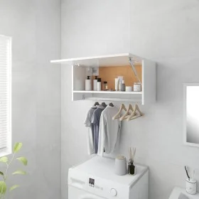 Glossy white plywood cabinet 70x32.5x35 cm by vidaXL, Wardrobes - Ref: Foro24-808248, Price: 48,38 €, Discount: %
