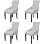 Dining chairs 4 units cream gray fabric by vidaXL, dining chairs - Ref: Foro24-272506, Price: 634,43 €, Discount: %