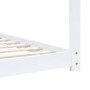 Kinderbettgestell aus massivem weißem Kiefernholz 70x140 cm von vidaXL, Kinderbetten und Betten für Kinder - Ref: Foro24-2833...