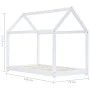Children's bed frame solid white pine wood 70x140 cm by vidaXL, Cribs and beds for children - Ref: Foro24-283349, Price: 125,...