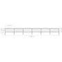 Gartenzaun mit Speerspitze aus schwarzem Stahl (1,25-1,5)x10,2m von vidaXL, Zaunpaneele - Ref: Foro24-277735, Preis: 401,91 €...