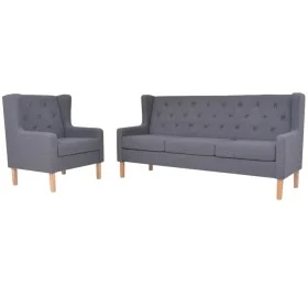 2-piece gray fabric sofa set by vidaXL, Sofas - Ref: Foro24-274933, Price: 575,14 €, Discount: %