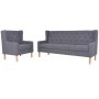 2-piece gray fabric sofa set by vidaXL, Sofas - Ref: Foro24-274933, Price: 585,04 €, Discount: %