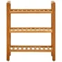 Zapatero con 3 estantes madera maciza de roble 50x27x60 cm de vidaXL, Zapateros y organizadores de calzado - Ref: Foro24-3317...