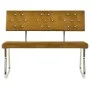 Banco de terciopelo marrón 110 cm de vidaXL, Bancos de comedor y cocina - Ref: Foro24-325871, Precio: 110,32 €, Descuento: %