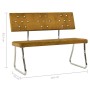 Braune Samtbank 110 cm von vidaXL, Ess- und Küchenbänke - Ref: Foro24-325871, Preis: 111,68 €, Rabatt: %
