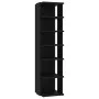 Black plywood shoe cabinet 27.5x27x102 cm by vidaXL, Shoe racks and shoe organizers - Ref: Foro24-808487, Price: 44,24 €, Dis...