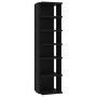 Mueble zapatero madera contrachapada negro 27,5x27x102 cm de vidaXL, Zapateros y organizadores de calzado - Ref: Foro24-80848...