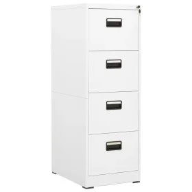 Aktenschrank aus weißem Stahl, 46 x 62 x 133 cm von vidaXL, Aktenschränke - Ref: Foro24-336278, Preis: 268,17 €, Rabatt: %