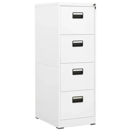 Aktenschrank aus weißem Stahl, 46 x 62 x 133 cm von vidaXL, Aktenschränke - Ref: Foro24-336278, Preis: 267,93 €, Rabatt: %