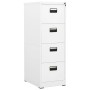 Aktenschrank aus weißem Stahl, 46 x 62 x 133 cm von vidaXL, Aktenschränke - Ref: Foro24-336278, Preis: 254,22 €, Rabatt: %