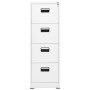 Aktenschrank aus weißem Stahl, 46 x 62 x 133 cm von vidaXL, Aktenschränke - Ref: Foro24-336278, Preis: 254,22 €, Rabatt: %