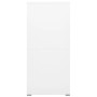 Aktenschrank aus weißem Stahl, 46 x 62 x 133 cm von vidaXL, Aktenschränke - Ref: Foro24-336278, Preis: 254,22 €, Rabatt: %