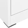 Aktenschrank aus weißem Stahl, 46 x 62 x 133 cm von vidaXL, Aktenschränke - Ref: Foro24-336278, Preis: 267,93 €, Rabatt: %