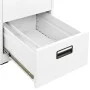 Aktenschrank aus weißem Stahl, 46 x 62 x 133 cm von vidaXL, Aktenschränke - Ref: Foro24-336278, Preis: 267,93 €, Rabatt: %