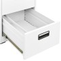 Aktenschrank aus weißem Stahl, 46 x 62 x 133 cm von vidaXL, Aktenschränke - Ref: Foro24-336278, Preis: 254,22 €, Rabatt: %