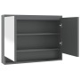 Bathroom cabinet with gray MDF mirror 80x15x60 cm by vidaXL, bathroom vanities - Ref: Foro24-331534, Price: 132,01 €, Discoun...