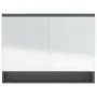 Bathroom cabinet with gray MDF mirror 80x15x60 cm by vidaXL, bathroom vanities - Ref: Foro24-331534, Price: 129,76 €, Discoun...