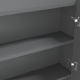 Bathroom cabinet with gray MDF mirror 80x15x60 cm by vidaXL, bathroom vanities - Ref: Foro24-331534, Price: 132,01 €, Discoun...