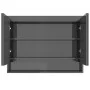 Badezimmerschrank mit glänzend grauem MDF-Spiegel 80x15x60 cm von vidaXL, Badezimmerwaschtische - Ref: Foro24-331533, Preis: ...