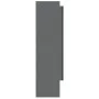 Armario de baño con espejo MDF gris brillante 80x15x60 cm de vidaXL, Tocadores de baño - Ref: Foro24-331533, Precio: 107,90 €...