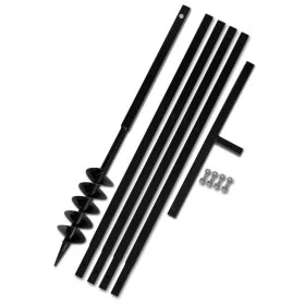 Earth Drill With Handle 100 mm With Extension Tube 5 M Steel by vidaXL, Helical augers - Ref: Foro24-270519, Price: 76,22 €, ...