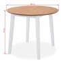 Essgruppe aus MDF und Kautschukholz, 5-teilig, weiß von vidaXL, Möbelsets für Küchen und Esszimmer - Ref: Foro24-274943, Prei...