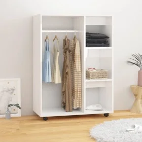 Schrank aus glänzend weißem Sperrholz, 80 x 40 x 110 cm von vidaXL, Kleiderschränke - Ref: Foro24-808519, Preis: 86,97 €, Rab...