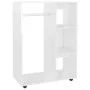 Schrank aus glänzend weißem Sperrholz, 80 x 40 x 110 cm von vidaXL, Kleiderschränke - Ref: Foro24-808519, Preis: 86,97 €, Rab...