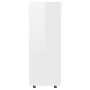 Glossy white plywood cabinet 80x40x110 cm by vidaXL, Wardrobes - Ref: Foro24-808519, Price: 88,16 €, Discount: %