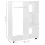 Schrank aus glänzend weißem Sperrholz, 80 x 40 x 110 cm von vidaXL, Kleiderschränke - Ref: Foro24-808519, Preis: 86,97 €, Rab...