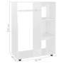 Schrank aus glänzend weißem Sperrholz, 80 x 40 x 110 cm von vidaXL, Kleiderschränke - Ref: Foro24-808519, Preis: 88,62 €, Rab...