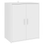 Weißer Schuhschrank aus Holzwerkstoff, 60 x 35 x 70 cm von vidaXL, Schuhregale und Schuhorganisatoren - Ref: Foro24-808918, P...