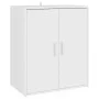 White engineered wood shoe cabinet 60x35x70 cm by vidaXL, Shoe racks and shoe organizers - Ref: Foro24-808918, Price: 79,55 €...