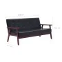 2-teilige Sofagarnitur aus schwarzem Kunstleder von vidaXL, Sofas - Ref: Foro24-278396, Preis: 398,44 €, Rabatt: %