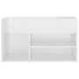 Banco zapatero madera contrachapada blanco brillante 80x30x45cm de vidaXL, Zapateros y organizadores de calzado - Ref: Foro24...