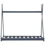 Estructura de cama infantil madera maciza pino gris 70x140 cm de vidaXL, Cunas y camas para niños - Ref: Foro24-283361, Preci...