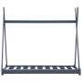 Kinderbettgestell aus massivem, grauem Kiefernholz, 70 x 140 cm von vidaXL, Kinderbetten und Betten für Kinder - Ref: Foro24-...