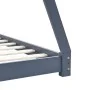 Estructura de cama infantil madera maciza pino gris 70x140 cm de vidaXL, Cunas y camas para niños - Ref: Foro24-283361, Preci...