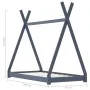 Estructura de cama infantil madera maciza pino gris 70x140 cm de vidaXL, Cunas y camas para niños - Ref: Foro24-283361, Preci...