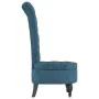 Sessel mit hoher Rückenlehne und blauen Samtknöpfen von vidaXL, Einfache Stühle - Ref: Foro24-352463, Preis: 181,39 €, Rabatt: %